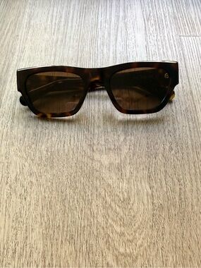quay australia nice try brown tortoise narrow square cat eye sunglasse eyewear